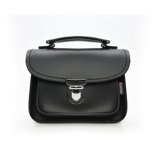 Luna Handmade Leather Bag - Black  