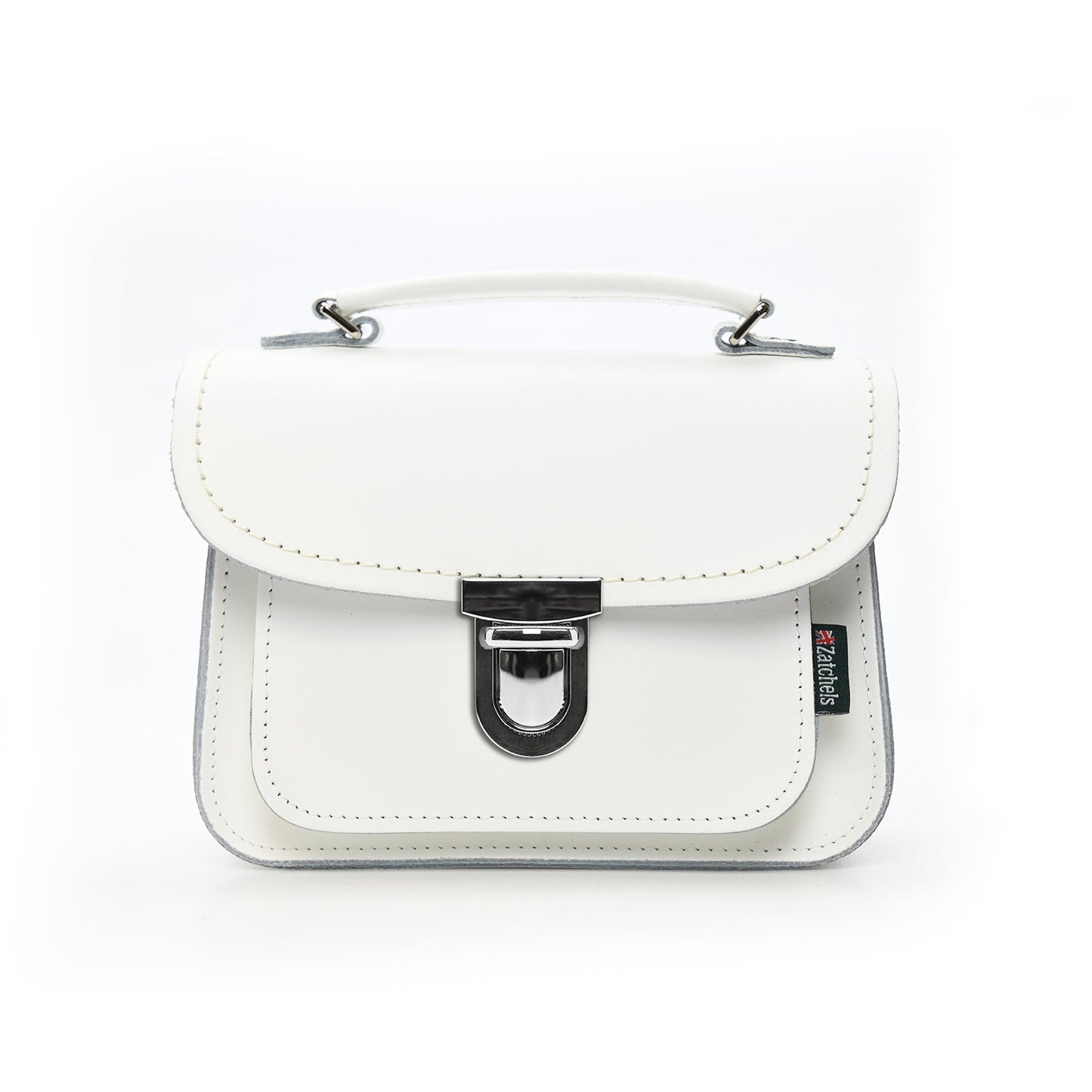 Luna Handmade Leather Bag - White  