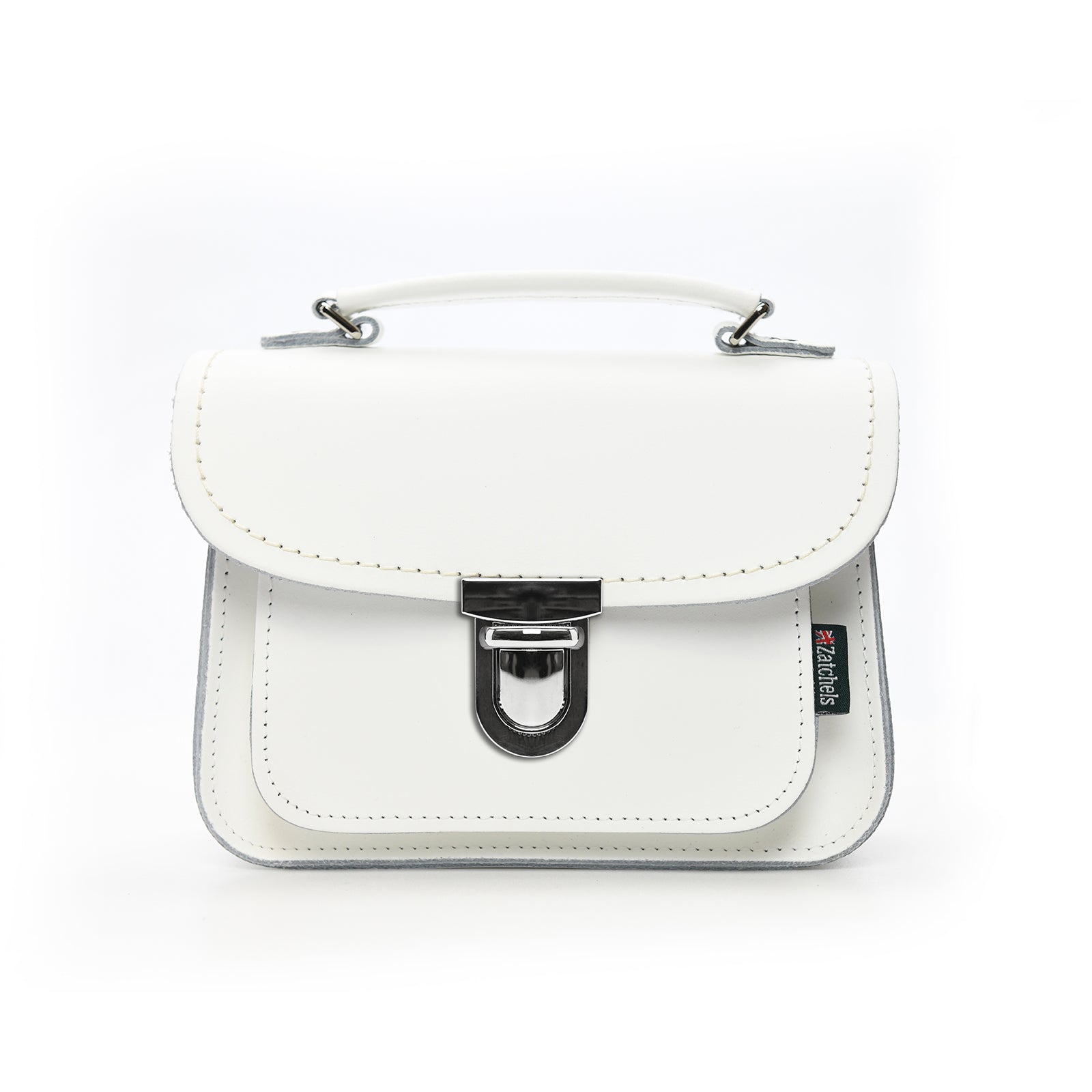 Luna Handmade Leather Bag - White  