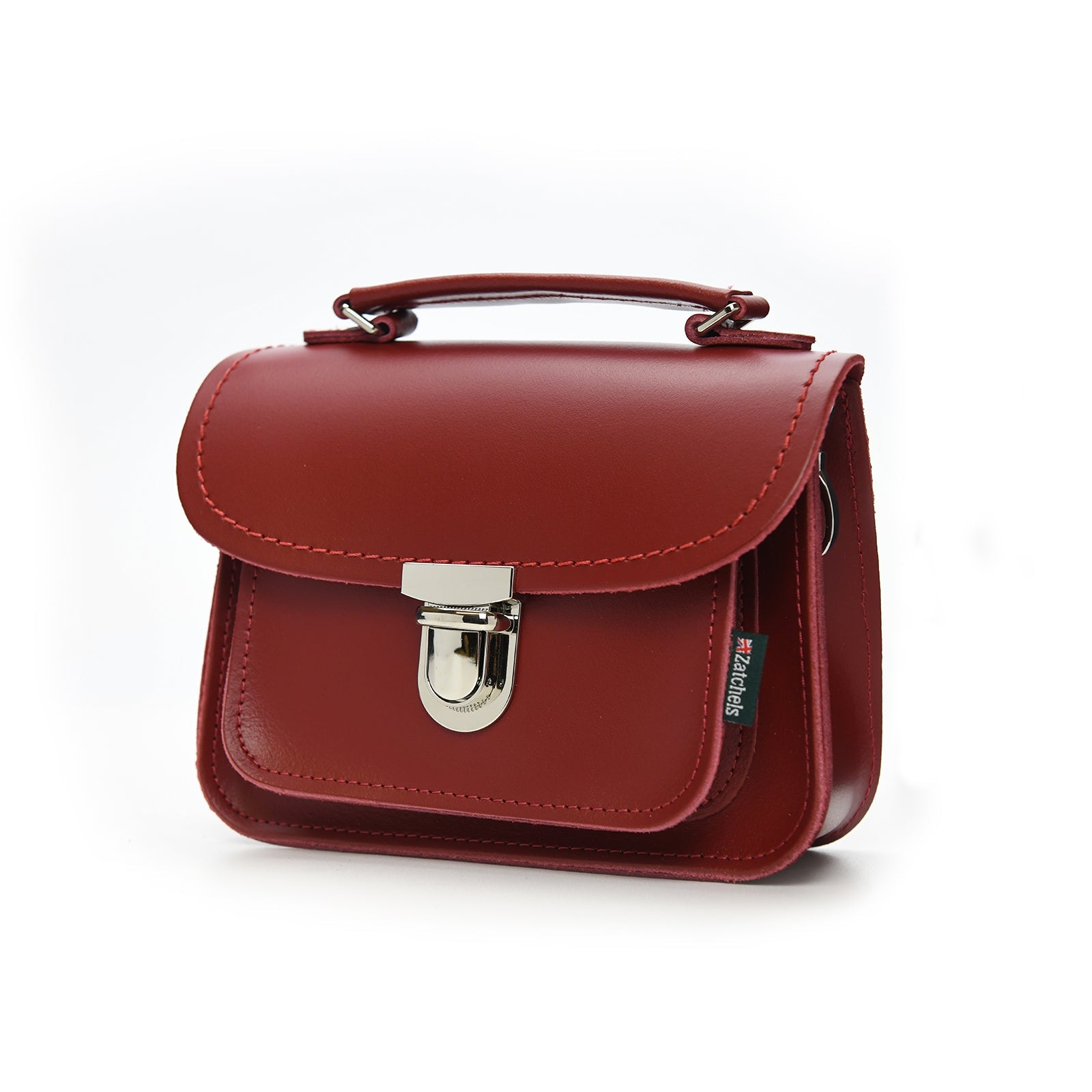 Luna Handmade Leather Bag - Red  