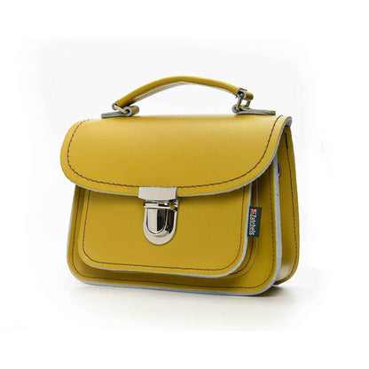 Luna Handmade Leather Bag Yellow Ochre