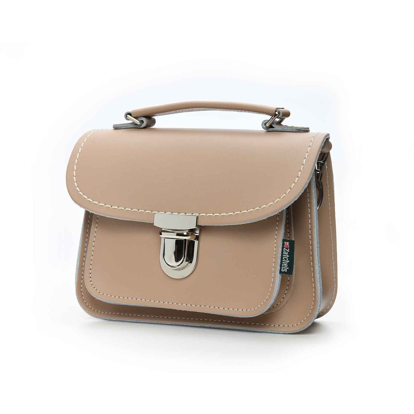 Luna Handmade Leather Bag - Iced Coffee