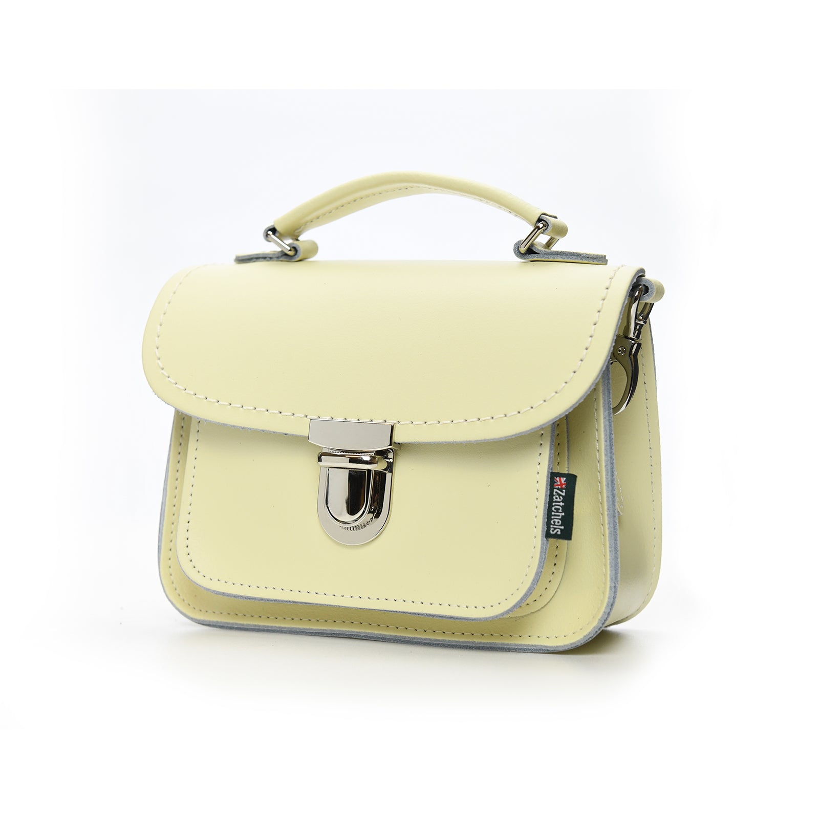 Luna Handmade Leather Bag - Cream  