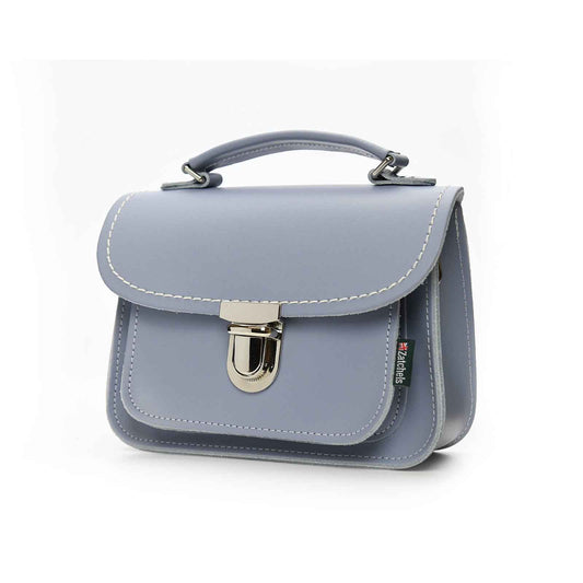 Luna Handmade Leather Bag - Lilac Grey