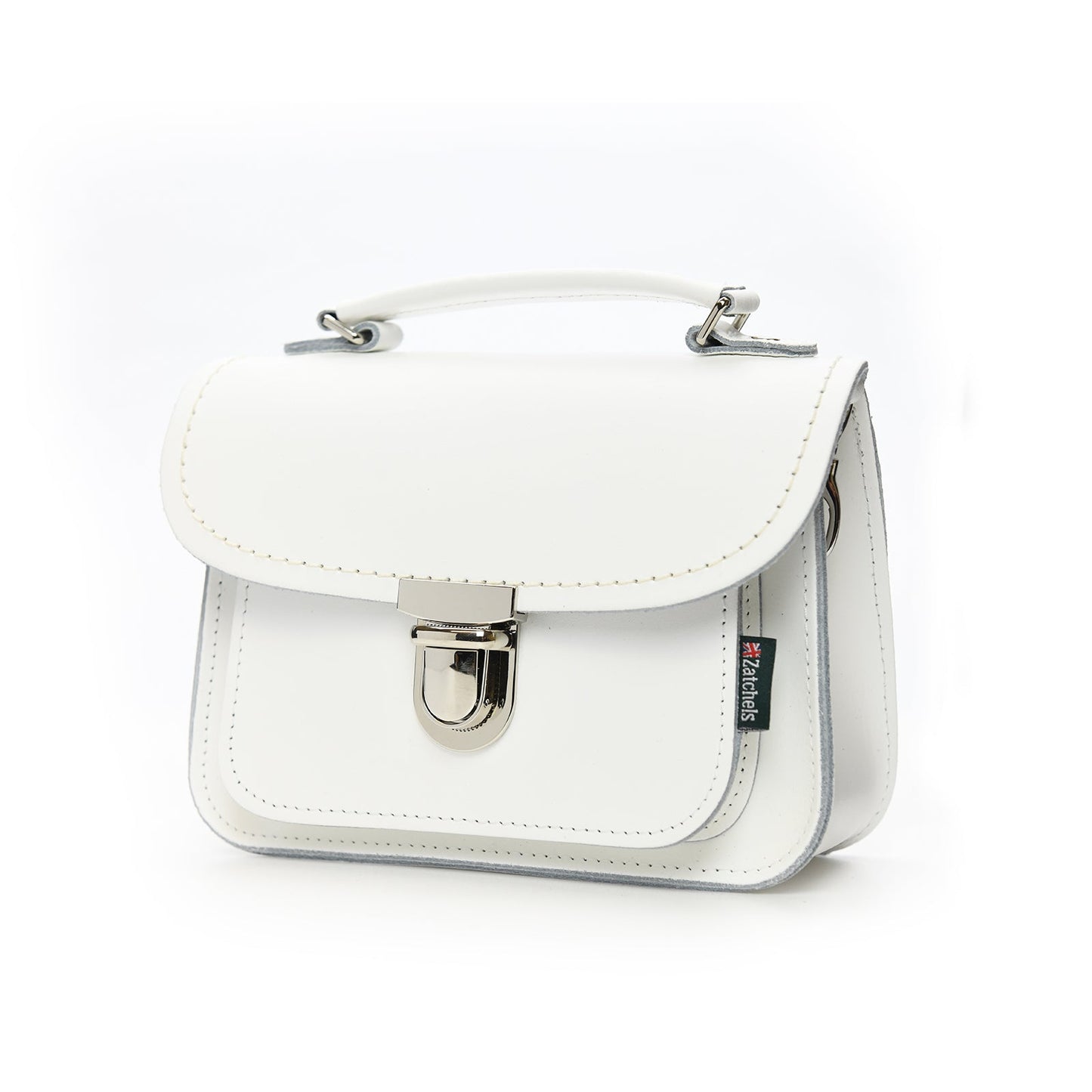 Luna Handmade Leather Bag - White  