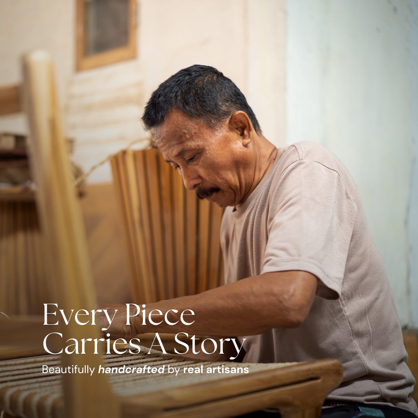 Zara Teak & Rattan Bar Stool