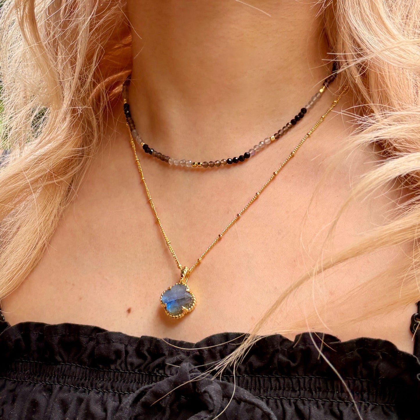Tyche Gemstone Necklace Labradorite  