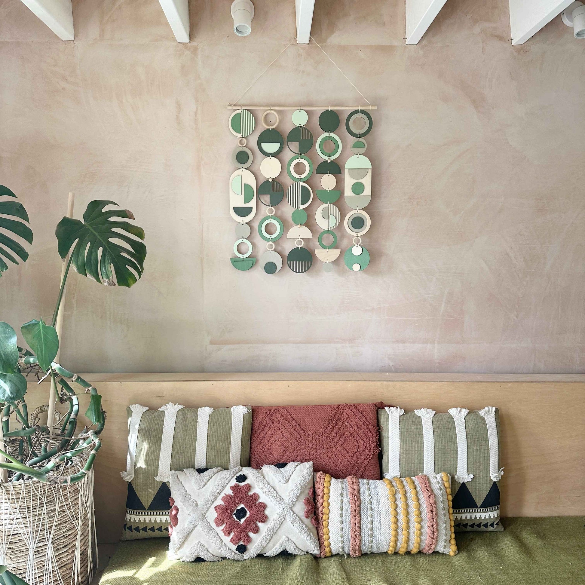 Green Wall Art - Modern Wall Art - Large Centre Piece Art - Wall Tapestry