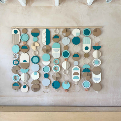 Blue Coastal Wall Art - Home Decor - Centre Piece Art - Wall Tapestry - Blue Art