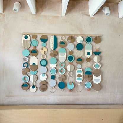 Blue Coastal Wall Art - Home Decor - Centre Piece Art - Wall Tapestry - Blue Art