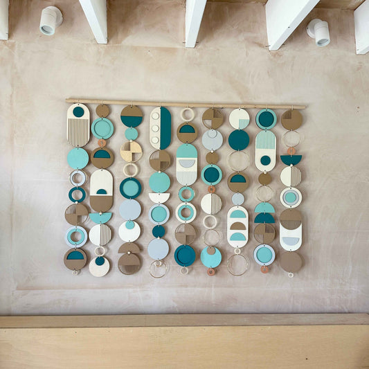 Blue Coastal Wall Art - Home Decor - Centre Piece Art - Wall Tapestry - Blue Art