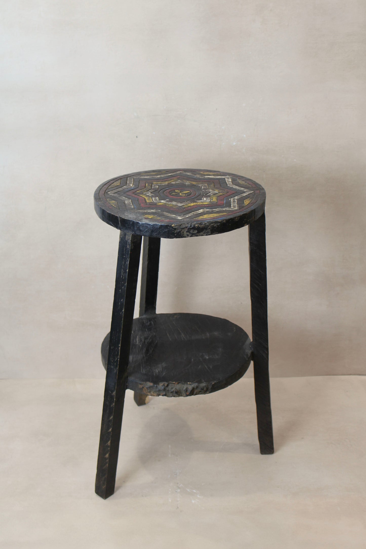 Vintage Ethiopian Two Tiered Coffee Table | ST01  