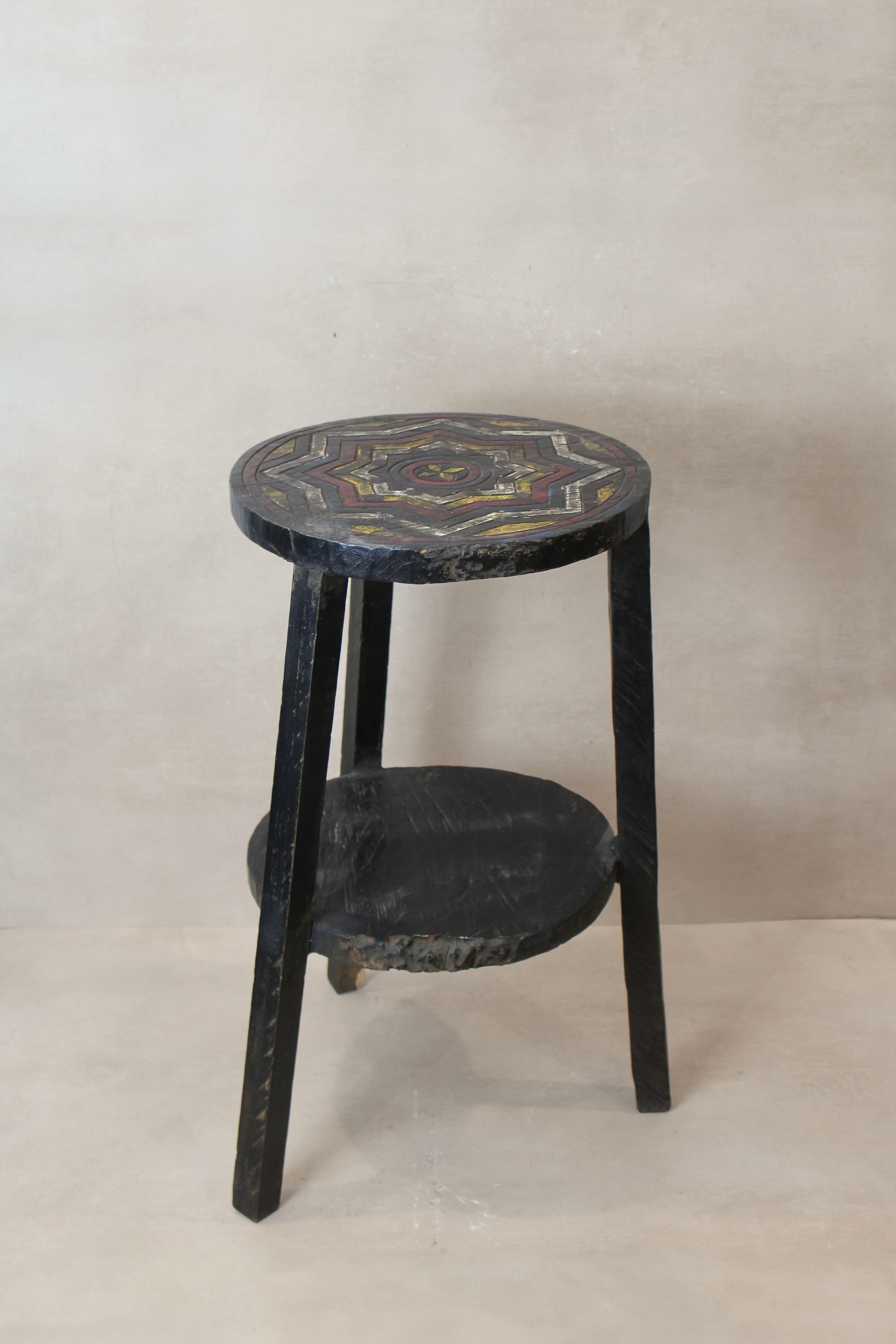 Vintage Ethiopian Two Tiered Coffee Table | ST01  