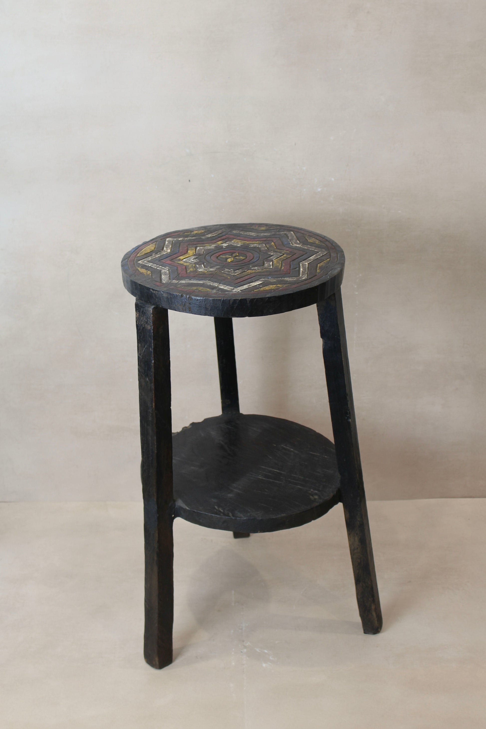 Vintage Ethiopian Two Tiered Coffee Table | ST01  