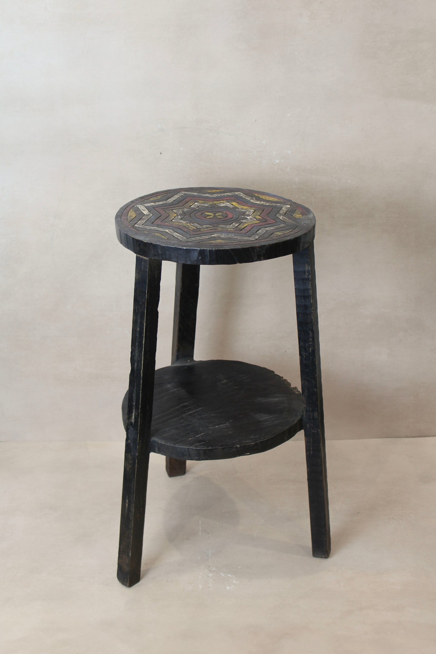 Vintage Ethiopian Two Tiered Coffee Table | ST01  