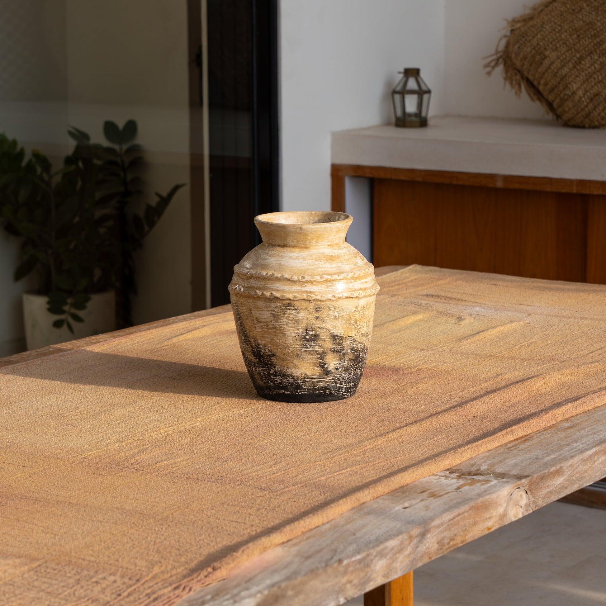 Kuno Ceramic Vase- Handmade- Textured Ceramic  