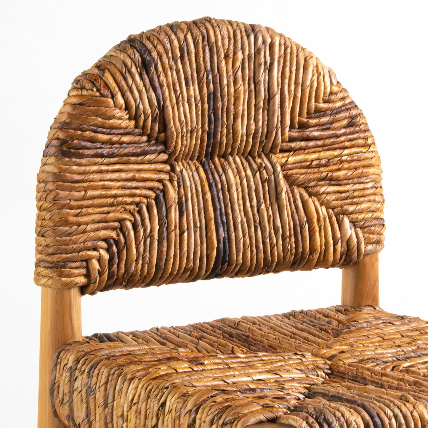 Handmade Loka Banana Leaf Bar Stool  