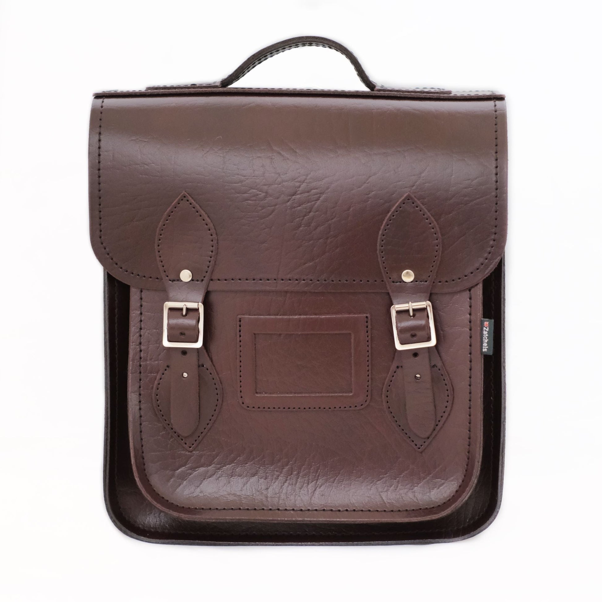 Handmade Leather City Backpack - Marsala Red Executive  