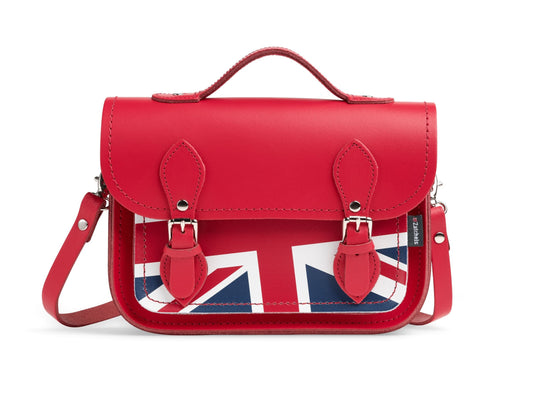 Union Jack Midi Satchel - Pillar Box Red  