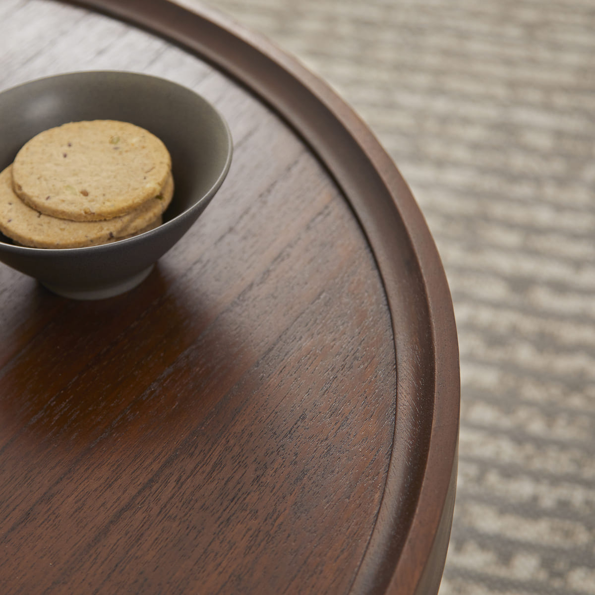 Norway Walnut Round Coffee Table  