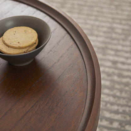 Norway Walnut Round Coffee Table  