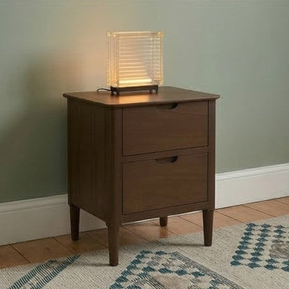 Norway Walnut Wooden Bedside Table