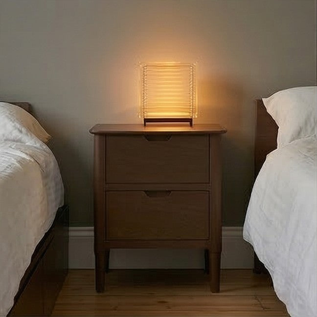 Norway Walnut Wooden Bedside Table