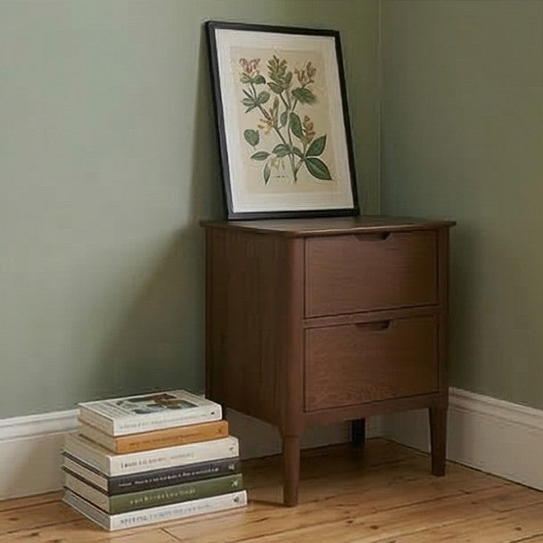 Norway Walnut Wooden Bedside Table