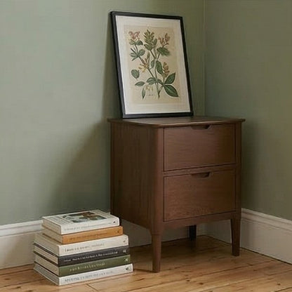 Norway Walnut Wooden Bedside Table