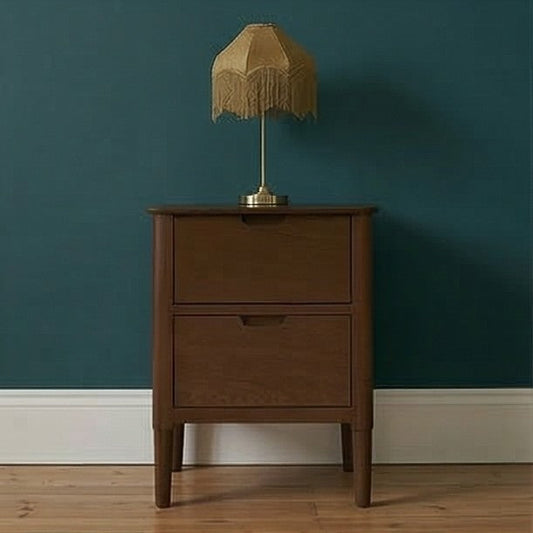 Norway Walnut Wooden Bedside Table
