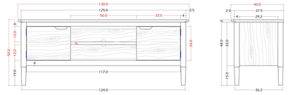 Norway Walnut TV Stand & Media Unit