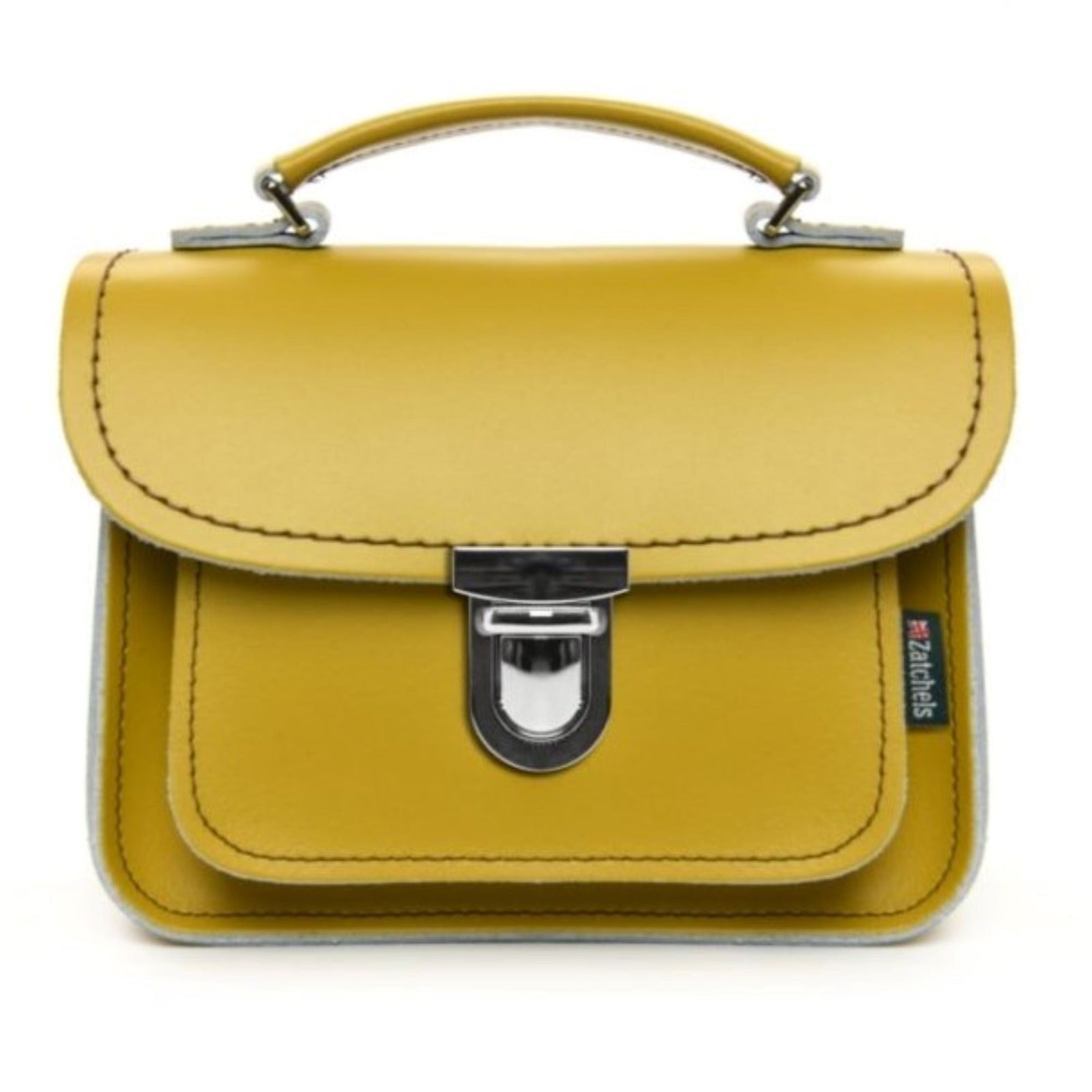 Luna Handmade Leather Bag - Yellow Ochre  