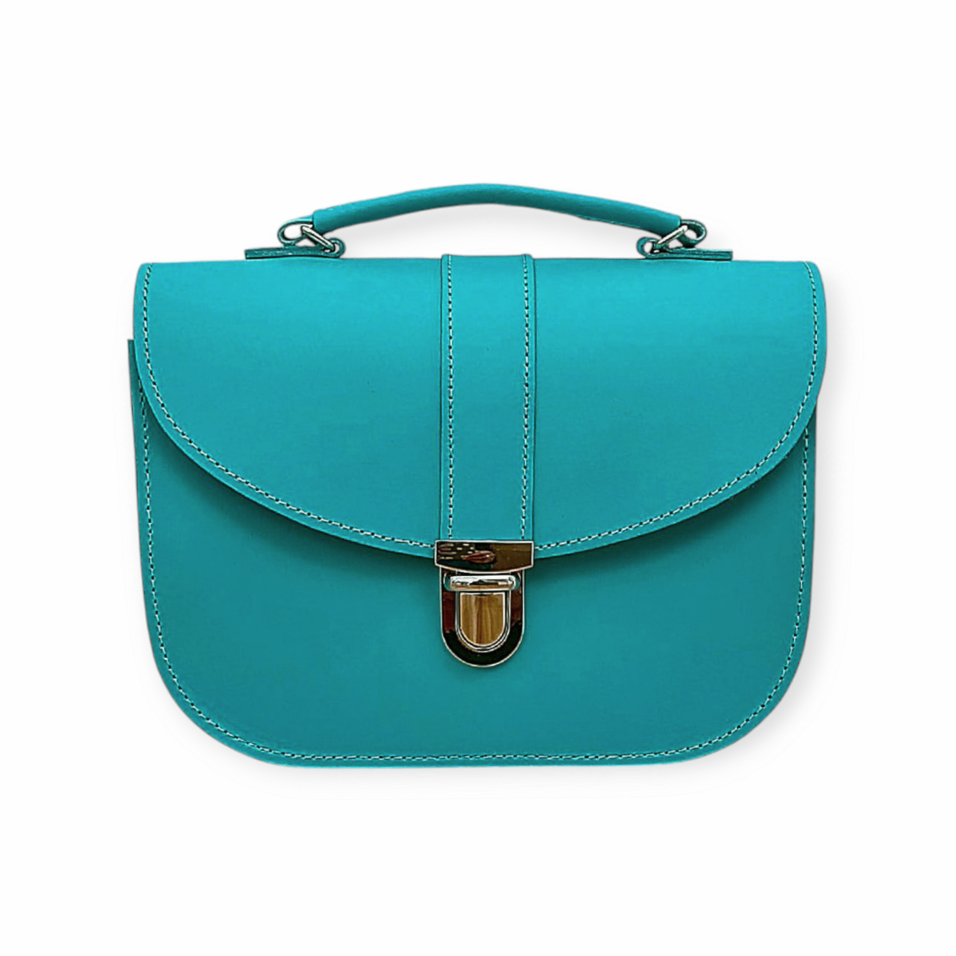 Olympia Handmade Leather Bag - Teal  
