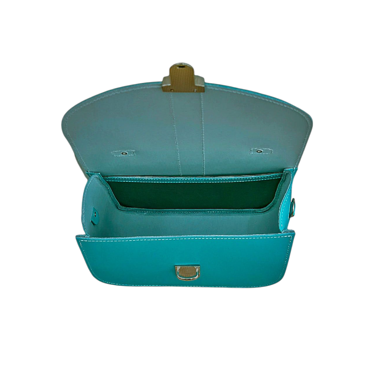 Olympia Handmade Leather Bag - Teal  