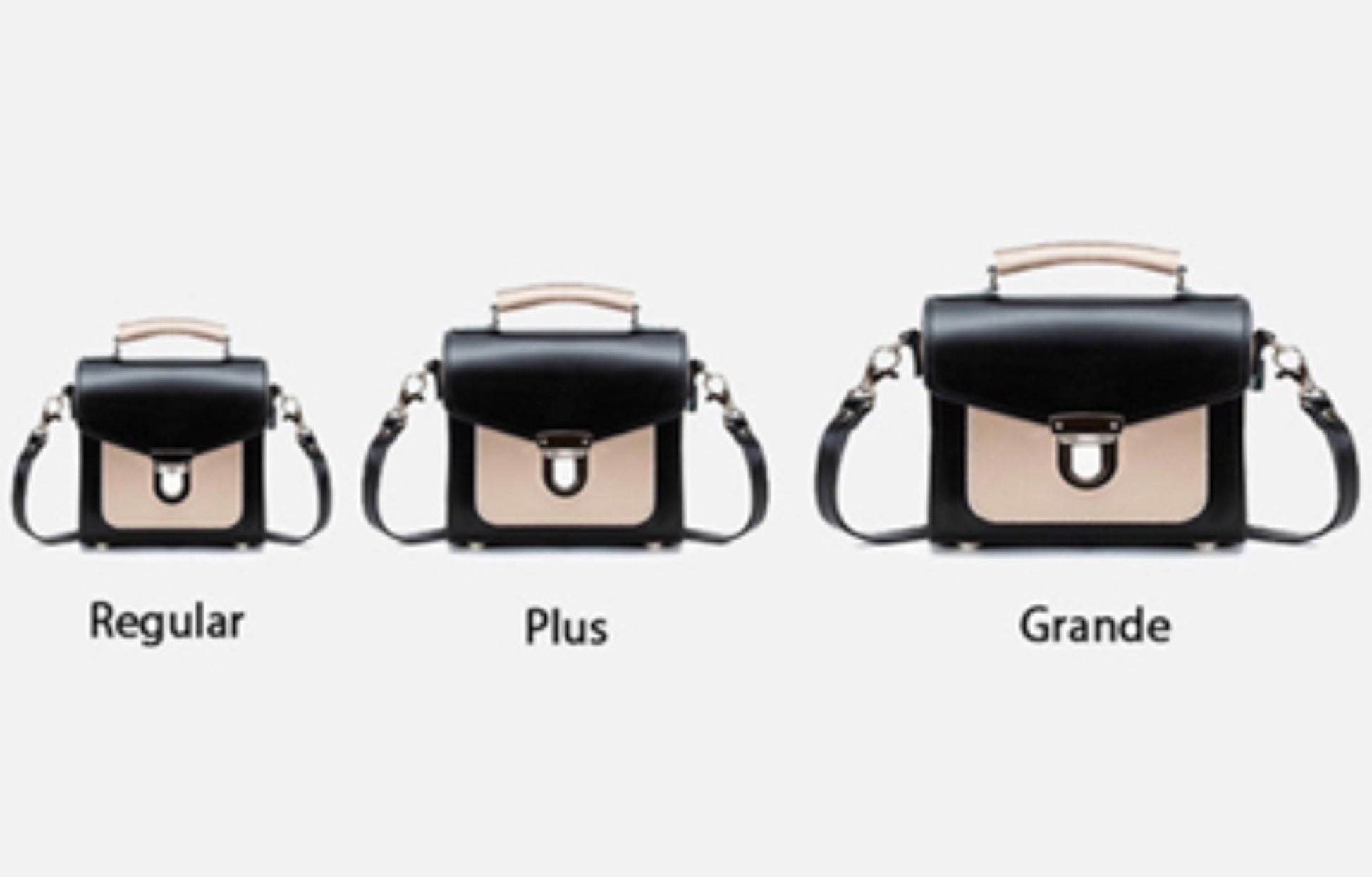 Handmade Leather Sugarcube Handbag - Rose Truffle  