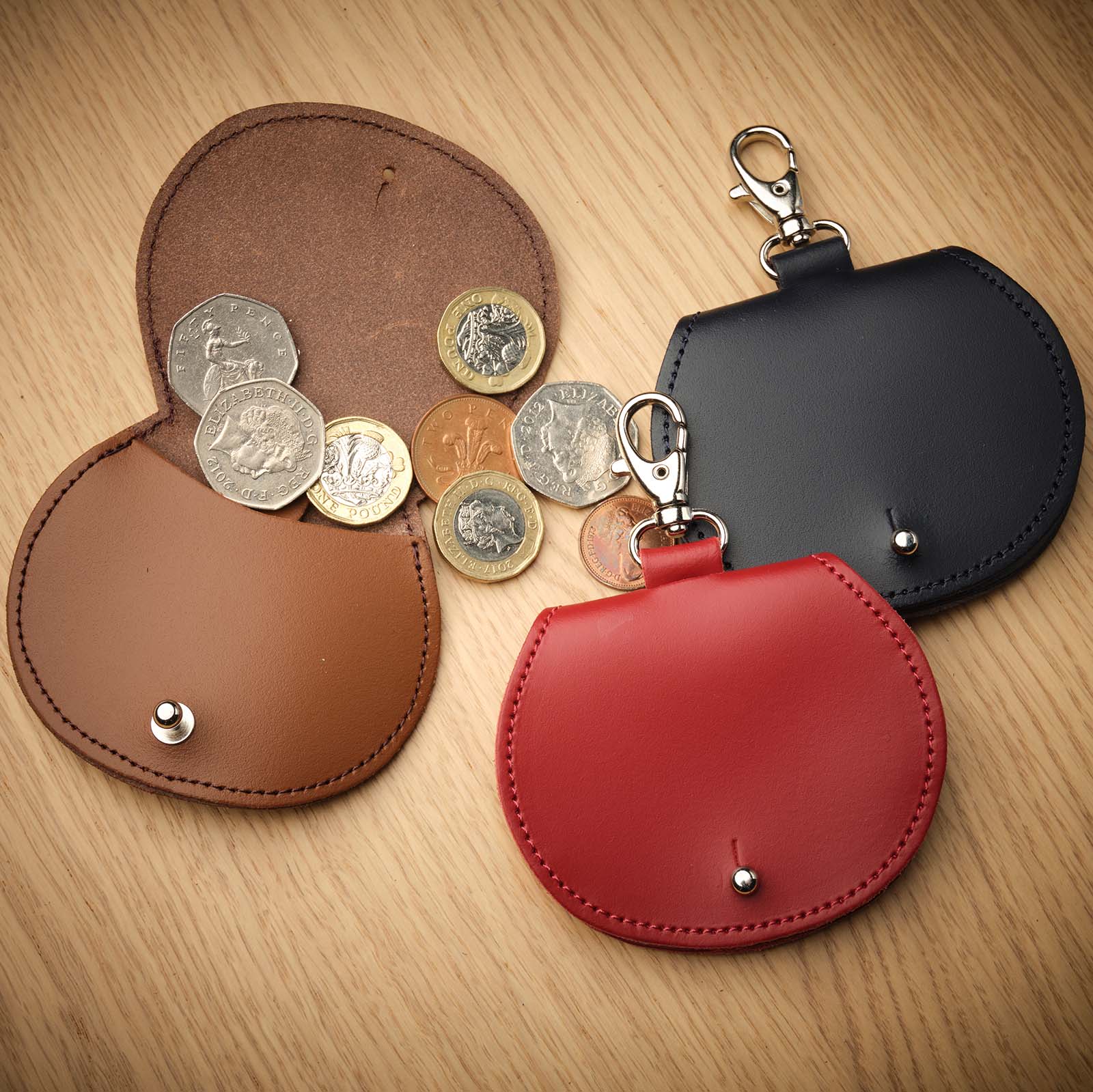 Mini saddle bag coin purse charm - Black  