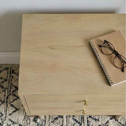 Minimalist Mango Wood Oslo Bedside Table