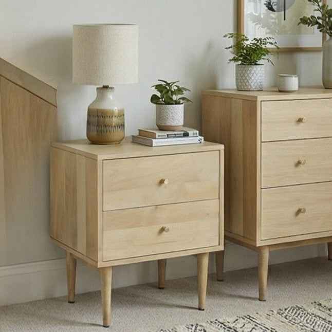 Minimalist Mango Wood Oslo Bedside Table