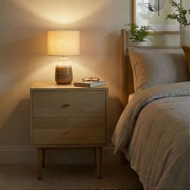 Minimalist Mango Wood Oslo Bedside Table