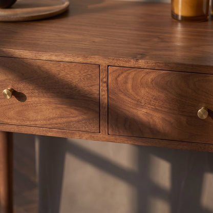 Scandinavian Walnut Oslo Console- Dressing Table and Desk
