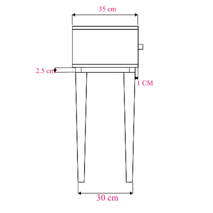 Scandinavian Light Oak Oslo Console, Dressing Table, and Desk  