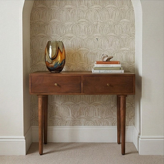 Scandinavian Walnut Oslo Console, Dressing Table and Desk
