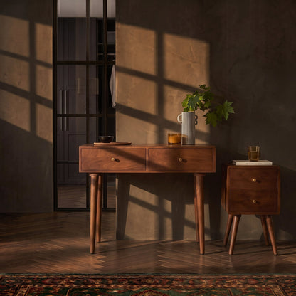 Scandinavian Walnut Oslo Console- Dressing Table and Desk