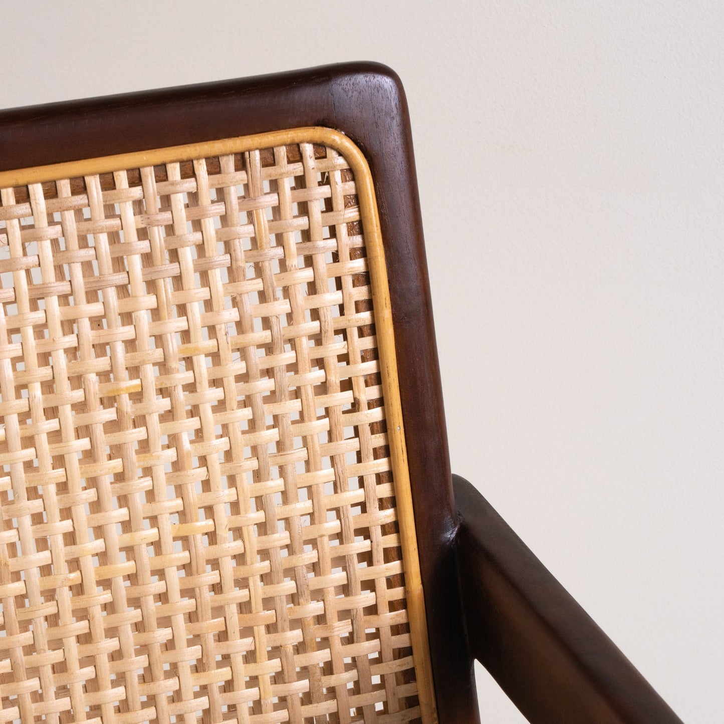 Satu Rattan Accent Chair- Handmade- Chocolate  