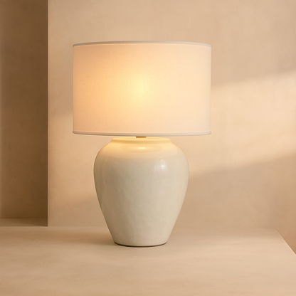 Senja Ceramic Table Lamp- Terracotta Base  