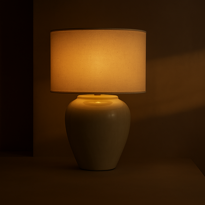 Senja Ceramic Table Lamp- Terracotta Base  