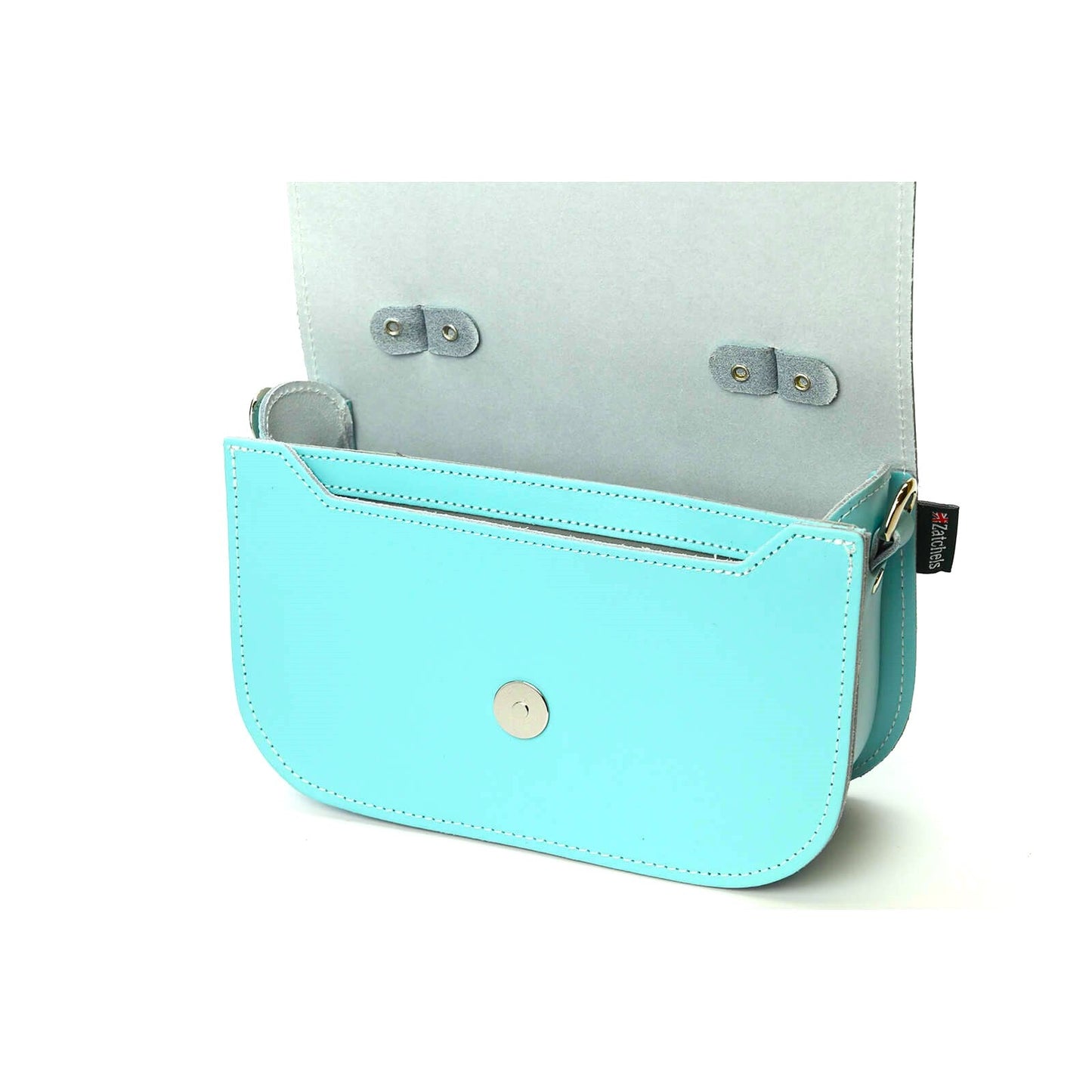 Aura Handmade Leather Bag - Limpet - Shell Blue  