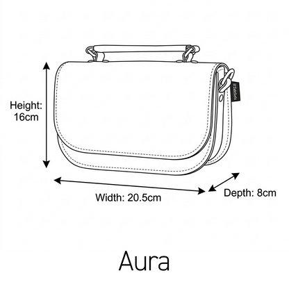 Aura Handmade Leather Bag - Pastel Pink