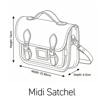 Leather Midi Satchel - Rachel Gadsden Artist Edition