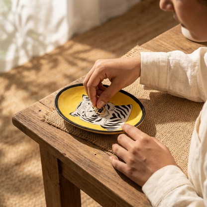 Blue Pottery Trinket Tray — Hand-Painted Ceramic Ring Dish | Jaipur Blue Pottery